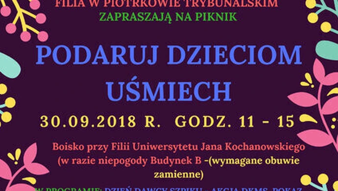 "Podaruj dzieciom uśmiech" w Piotrkowie