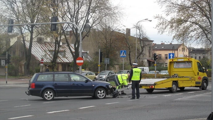 Wymusiła pierwszeństwo i doprowadziła do stłuczki