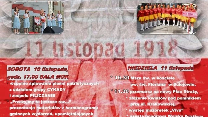 Sulejów: Dwudniowy finał obchodów 100-lecia niepodległości 