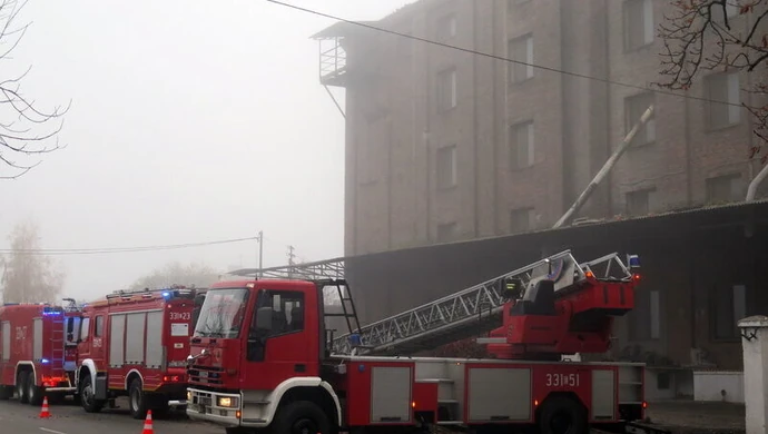 Wybuch na terenie młyna w Piotrkowie