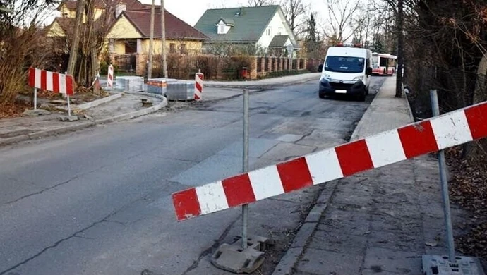 Ulica Partyzantów zamknięta 