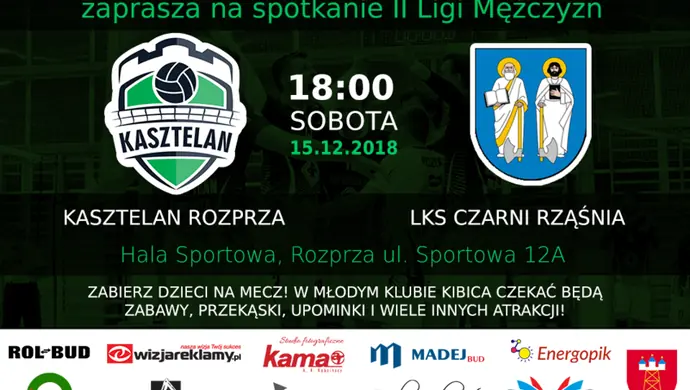 W sobotę przedostatni mecz w tym roku