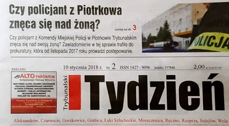 Czy policjant z Piotrkowa znęca się nad żoną? 
