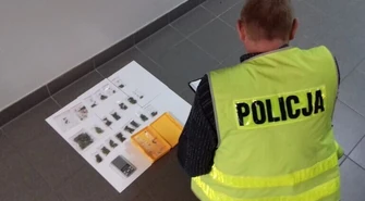 Marihuanę ukryli w książce 