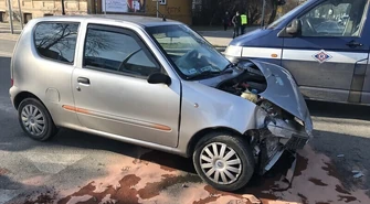 Wypadek na skrzyżowaniu w centrum Piotrkowa 