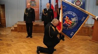 Po mroźnej kąpieli, gorące pożegnanie. St. bryg. Paweł Kardas przeszedł na emeryturę