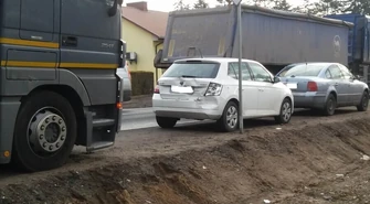 W Uszczynie zderzyły się cztery samochody 