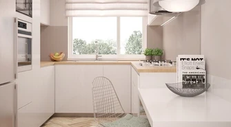 Jak wybrać idealny blat do białej kuchni? Doradza projektant wnętrz z Krakowa