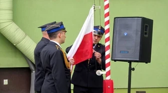 Strażacy uczcili Dzień Flagi Rzeczpospolitej Polskiej