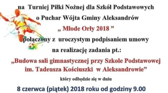 Pograją w piłkę i podpiszą umowę na budowę sali gimnastycznej 