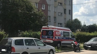 Mężczyzna spadł z rusztowania