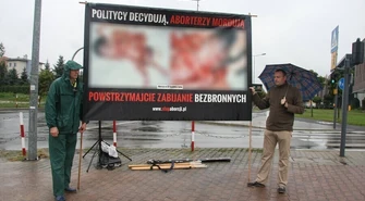 Protestowali przeciwko aborcji
