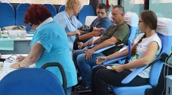 Oddawali krew i rozmawiali o bezpieczeństwie 