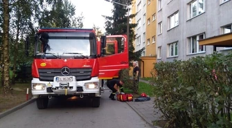 Pożar na balkonie 