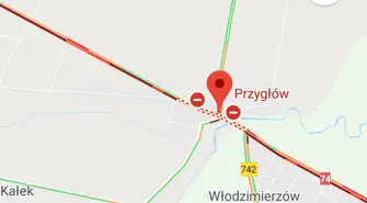 Droga Piotrków-Sulejów zablokowana...znowu [Aktualizacja] 