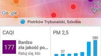 Tragiczna jakość powietrza w Piotrkowie Trybunalskim! 
