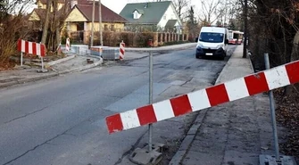 Ulica Partyzantów zamknięta 