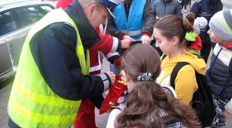 Cukierki i odblaski od Mikołaja