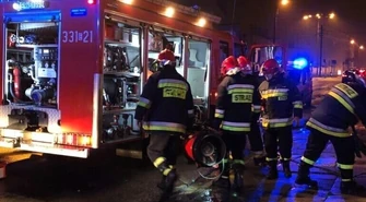 Pożar w kamienicy przy Wojska Polskiego w Piotrkowie 