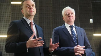 Minister Gowin oglądał piotrkowską mediatekę 