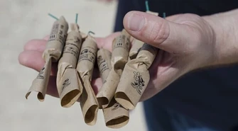 Uważajcie przy odpalaniu fajerwerków!