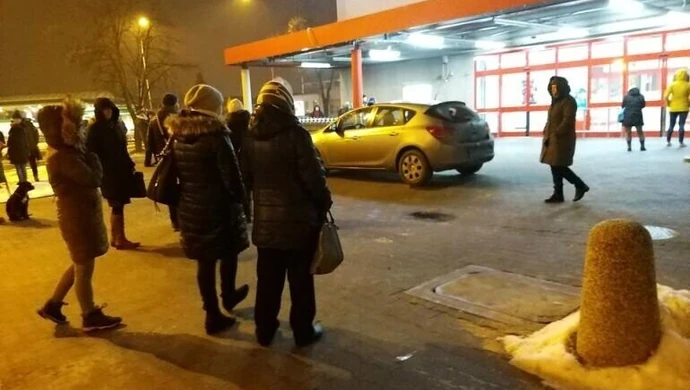 Klienci marketu Kaufland ewakuowani 