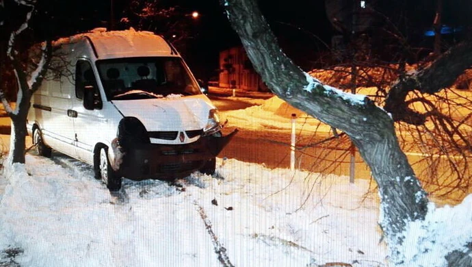Wjechał autem w  drzewo i… poszedł na kebab