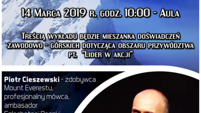 UJK zaprasza na wykład otwarty ze zdobywcą Mount Everestu Piotrem Cieszewskim 