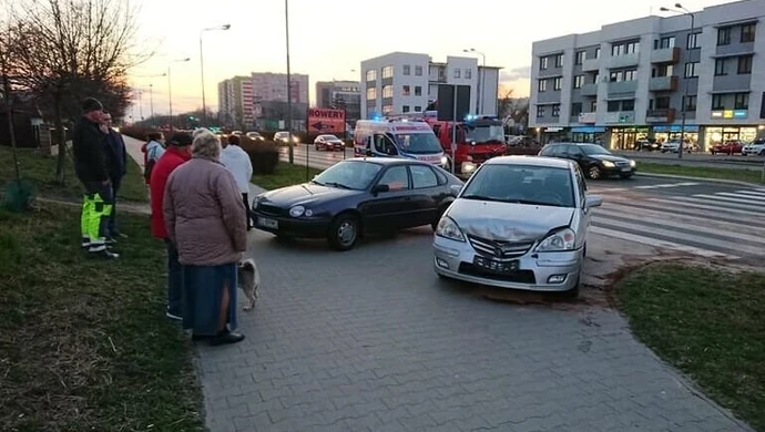 Kolizja na Piłsudskiego w Piotrkowie 