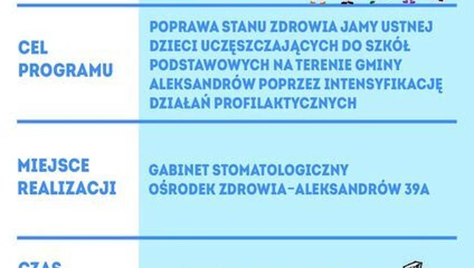 Aleksandrów. Program profilaktyki stomatologicznej
