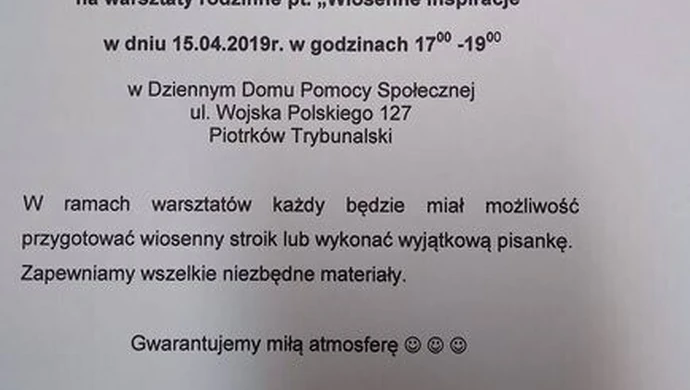 Wiosenne inspiracje. Rada Osiedla zaprasza