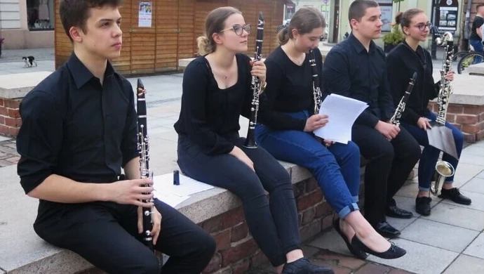 Klarneciści grali na Starówce