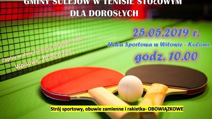 Amatorskie Mistrzostwa Gminy Sulejów w tenisie stołowym