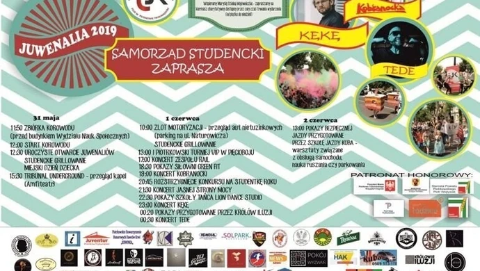 W piątek początek Juwenaliów. Jesteście gotowi?