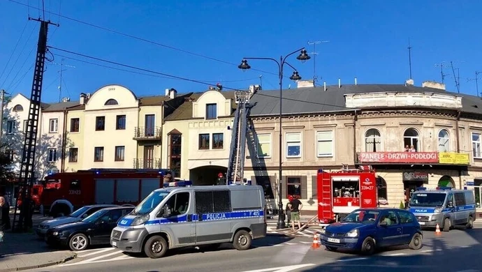 Alarm pożarowy przy Toruńskiej