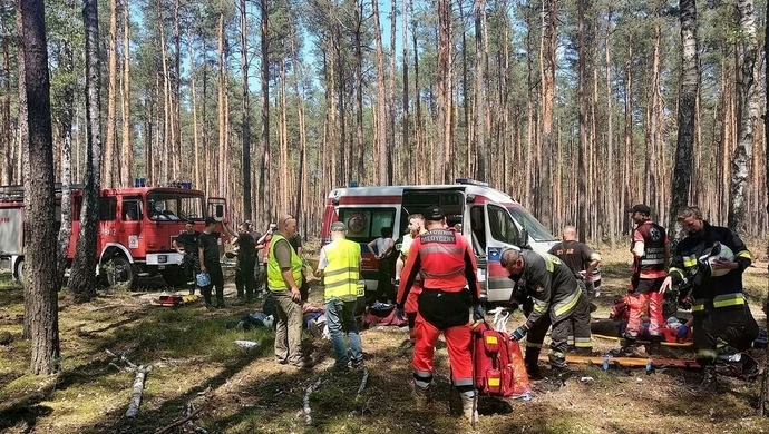 Tragedia na obozie w Barkowicach Mokrych. Na szczęście to tylko ćwiczenia