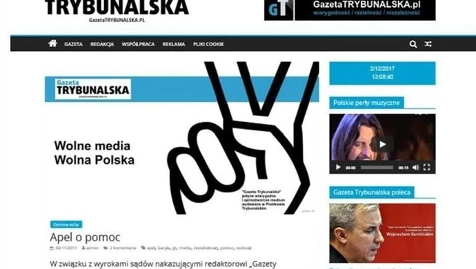 Wydawca Gazety Trybunalskiej skazany prawomocnym wyrokiem