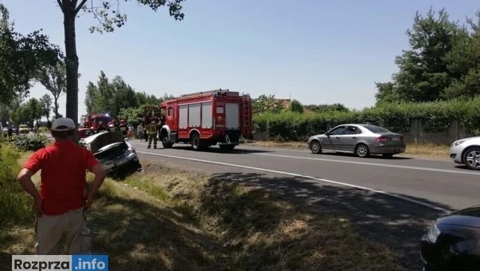 Poważny wypadek w gm. Rozprza. Cztery osoby ranne