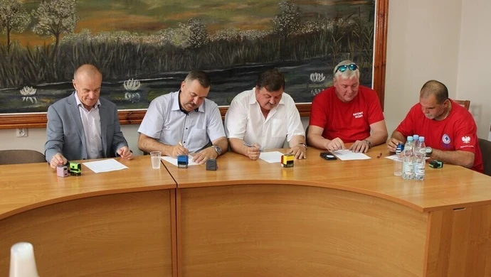 Patrole Wodne WOPR nad Zalewem Cieszanowickim