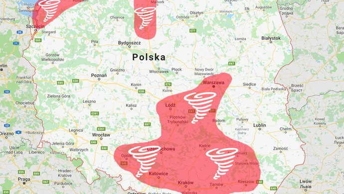 Nasz region znajduje się na terenie tzw. alei tornad