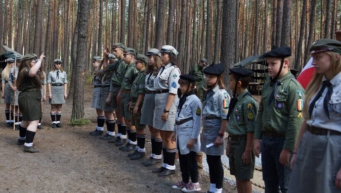 Letni obóz piotrkowskich harcerzy