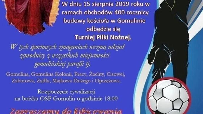 Turniej „w nogę” na 400-lecie budowy kościoła w Gomulinie