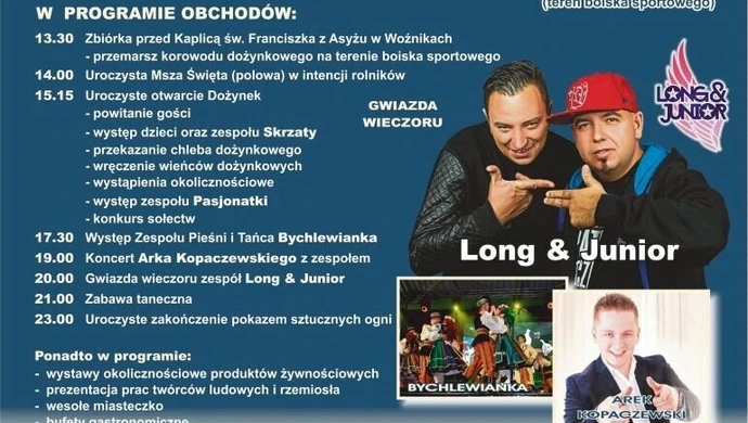 Zapraszają na dożynki w Woźnikach!