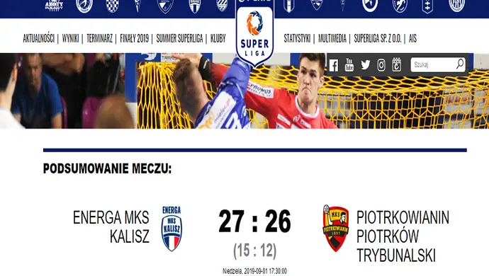 Piotrkowianin minimalnie przegrał pierwszy mecz