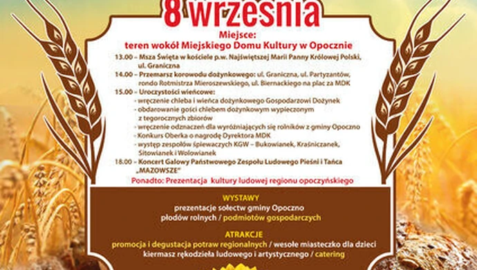 Zespół Mazowsze wystąpi podczas gminnych dożynek