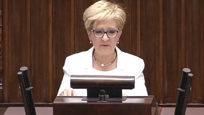 Elżbieta Radziszewska po raz ostatni na sejmowej mównicy