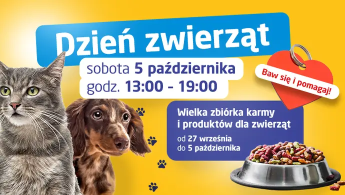 Dzień Zwierząt w Focus Mall Piotrków Trybunalski. Galeria zaprasza klientów wraz z pupilami!