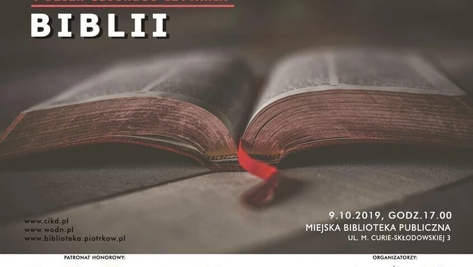 Piotrkowianie przeczytają Księgę Hioba