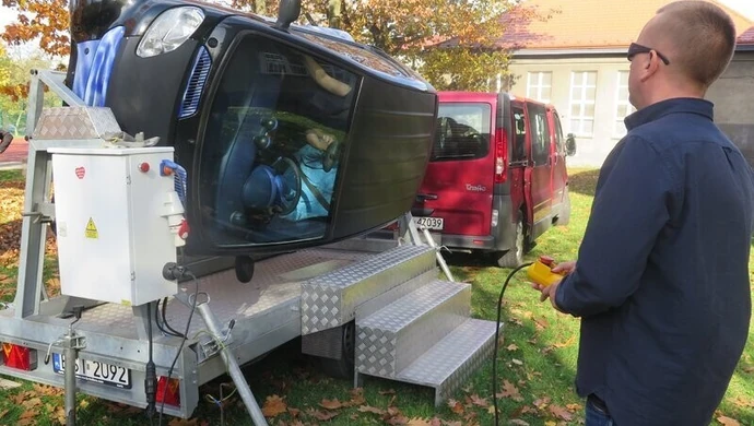 Symulator dachowania w III LO w Piotrkowie