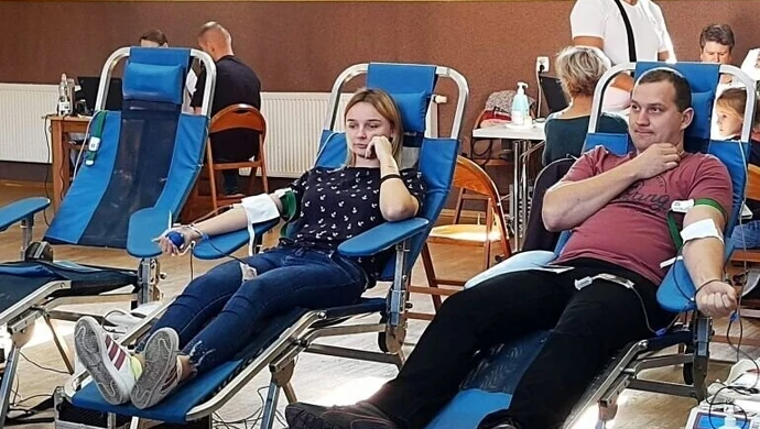 Zbierali krew dla Krzysztofa z Wolborza